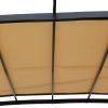 Universal Canopy Cover Replacement for 12x9 Ft Curved Outdoor Pergola Structure