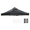 9.6x9.6ft EZ Canopy Gazebo Top Replacement/Black