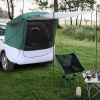 140*180*167cm Silver Tape Hardcore SUV Rear Tent Camping Tent Military Green Plus White Gray