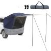 140*180*167cm Silver Tape Hardcore SUV Rear Tent Camping Tent Navy Blue Dark Gray