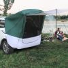 140*180*167cm Silver Tape Hardcore SUV Rear Tent Camping Tent Military Green Plus White Gray