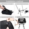 Portable Camping Chair Backpacking Chair With Anti-Slip Large Feet And Carry Bag For Outdoor Camp Hiking Capacity 220 Lbs