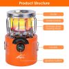 2000W 2 In 1 Camping Stove Tent Heater Outdoor Gas Stove Portable Backpacking Stove