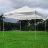 TRUE 10X10ft EZ Pop Up Canopy Folding Gazebo/White