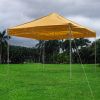 TRUE 10X10ft EZ Pop Up Canopy Folding Gazebo/Mineral Yellow