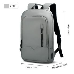 Business Lightweight Multifunctional Backpack For Men (Option: Gray)