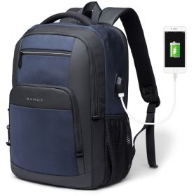 Men's Computer Casual Student Schoolbag (Color: Blue)