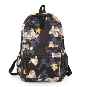 New Fashion Personalized Graffiti Large Capacity Canvas Backpack (Option: 1 Style)