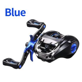 Metal Raft Fishing Reel Luya Hit Black Long Cast Anti Blast Line (Option: Blue-Left Hand)