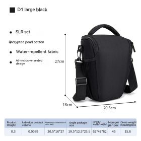 Outdoor Breathable Multifunctional Digital Camera Bag (Option: Black-S)