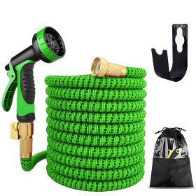 Hose Used In Garden Car Wash Hose High Pressure Water Gun (Option: Green And Black-250cm)